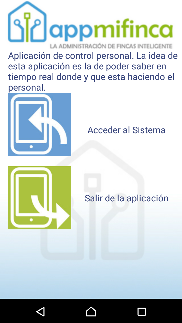 Pantalla de control de personal